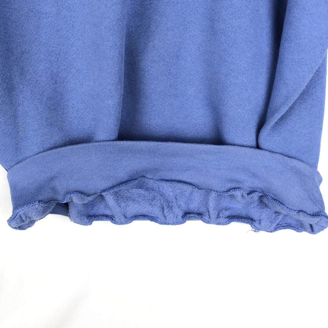 90'S Fruit of the Loom Plain Blank Sweatshirt, Made in USA, Women's Size S (Equivalent), Vintage cotton blue type Vintage Second Hand
