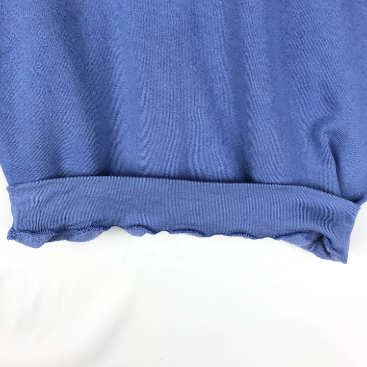 90'S Fruit of the Loom Plain Blank Sweatshirt, Made in USA, Women's Size S (Equivalent), Vintage cotton blue type Vintage Second Hand