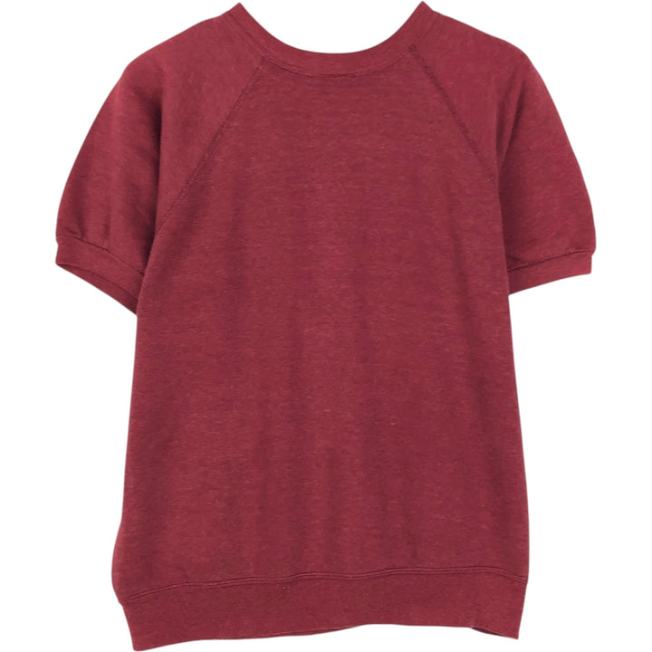 Short-sleeved sweatshirt, women's size M (approx.), vintage. unclear wine-red Vintage Second Hand