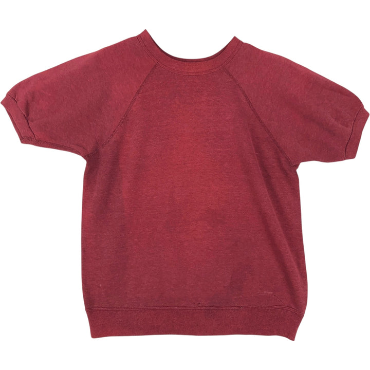 Short-sleeved sweatshirt, women's size M (approx.), vintage. unclear wine-red Vintage Second Hand