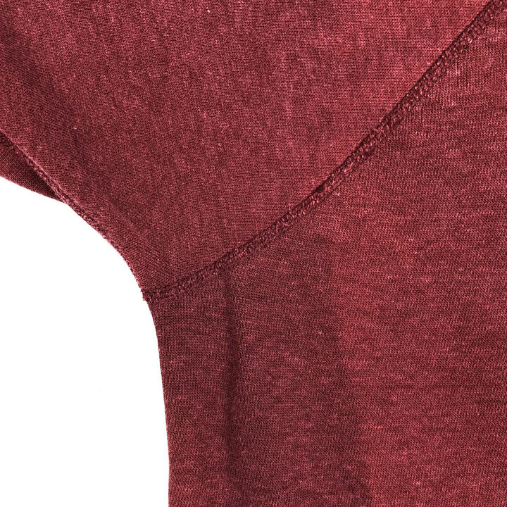 Short-sleeved sweatshirt, women's size M (approx.), vintage. unclear wine-red Vintage Second Hand
