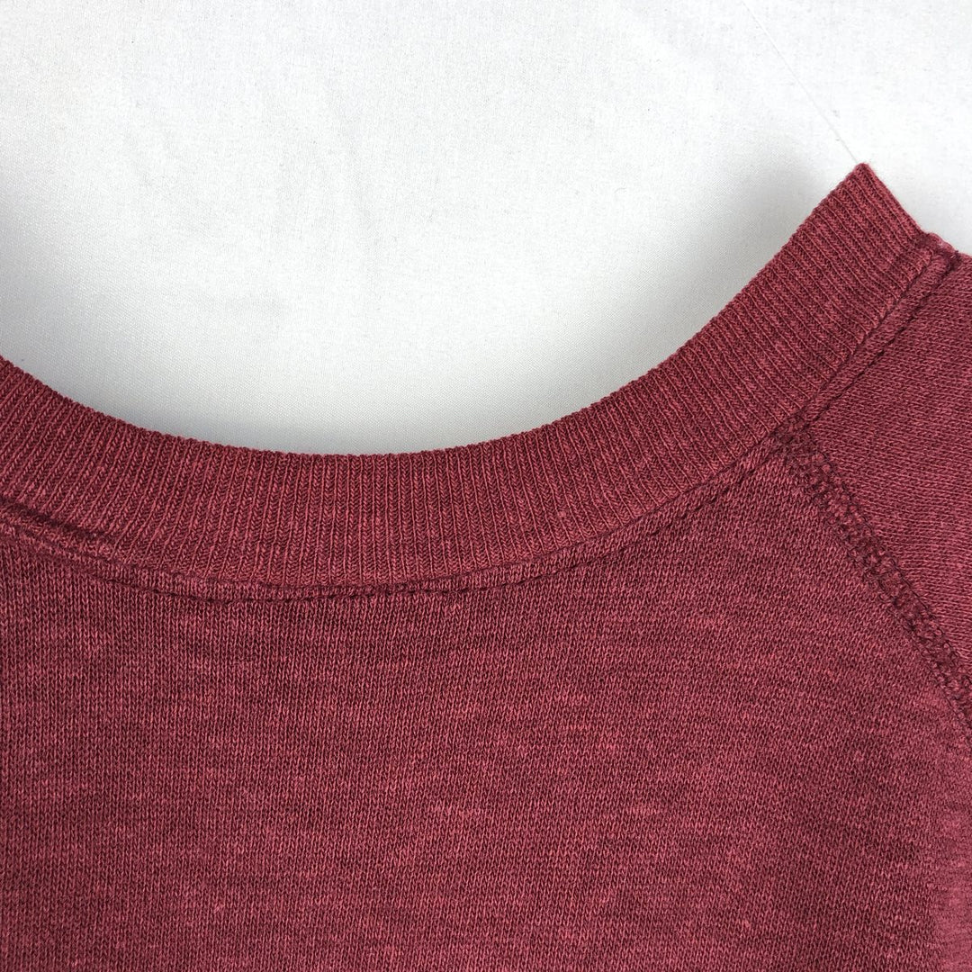 Short-sleeved sweatshirt, women's size M (approx.), vintage. unclear wine-red Vintage Second Hand