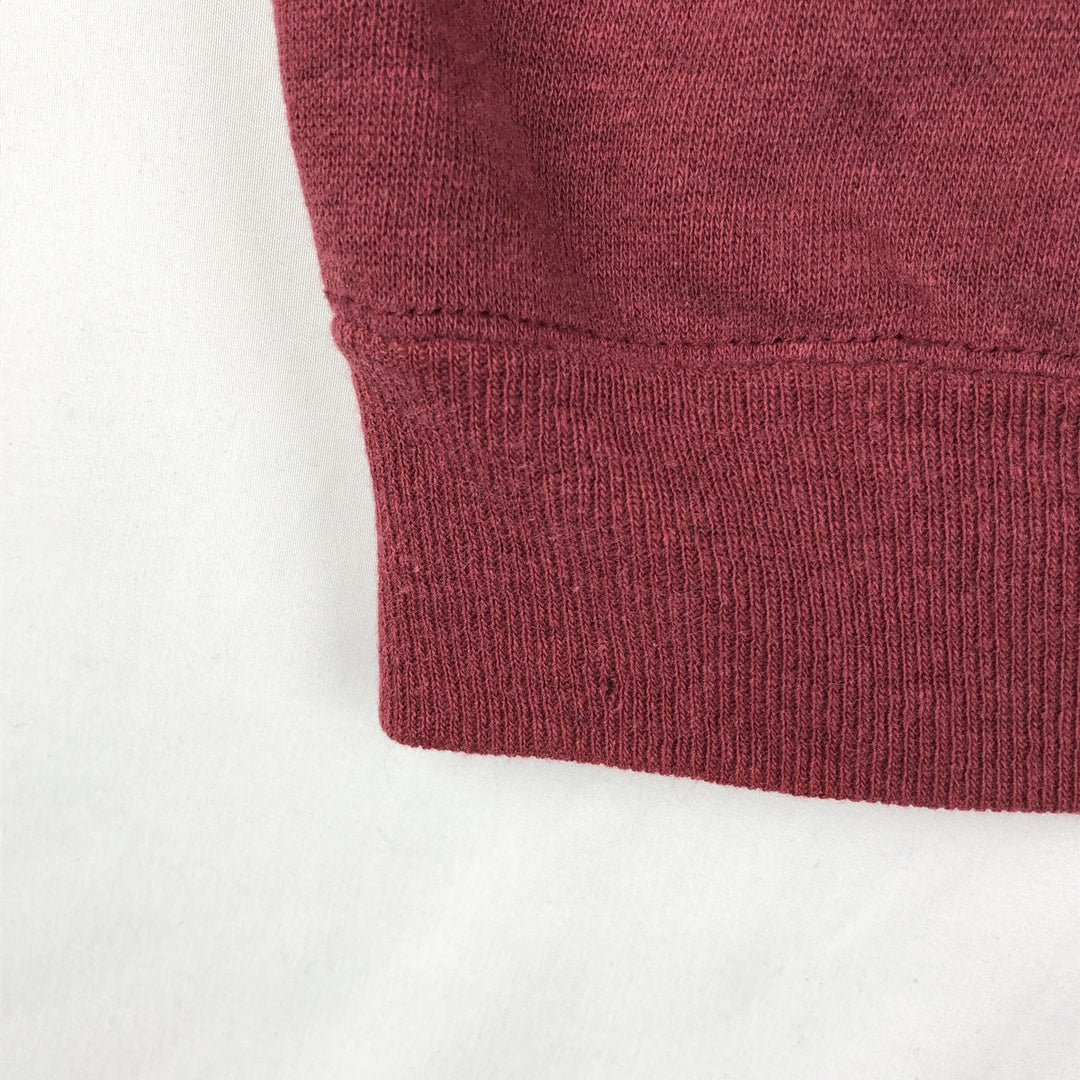 Short-sleeved sweatshirt, women's size M (approx.), vintage. unclear wine-red Vintage Second Hand