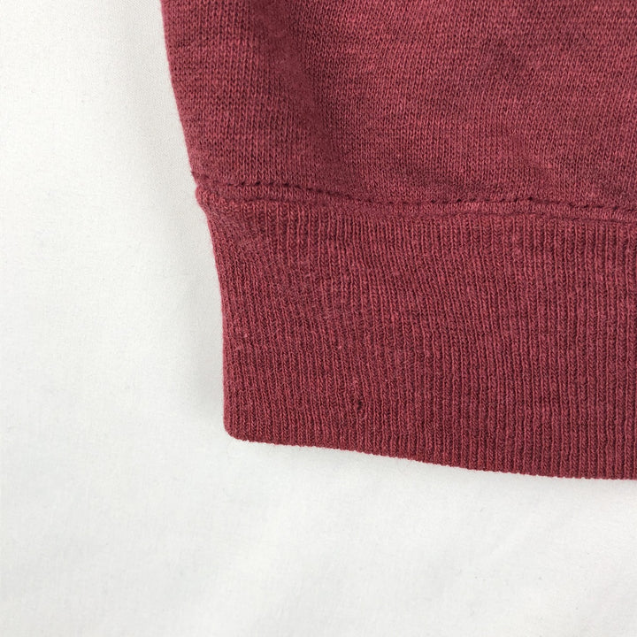 Short-sleeved sweatshirt, women's size M (approx.), vintage. unclear wine-red Vintage Second Hand