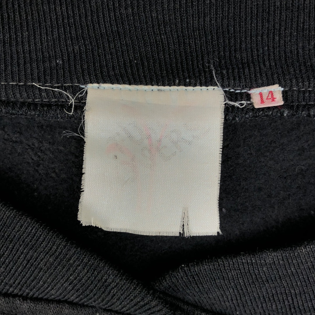 Henley neck plain blank sweatshirt, women's size L equivalent, vintage. unclear black type Vintage Second Hand