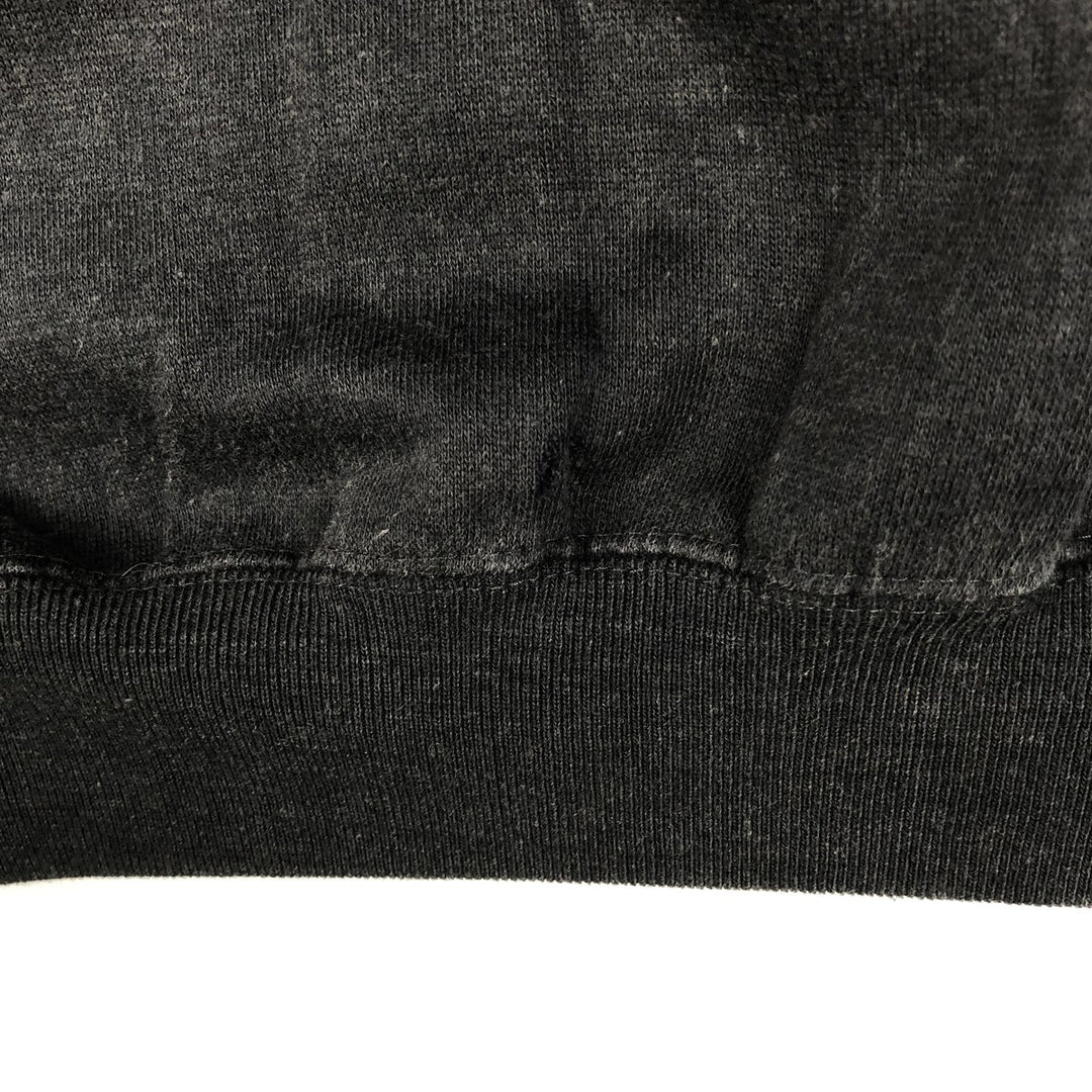 Henley neck plain blank sweatshirt, women's size L equivalent, vintage. unclear black type Vintage Second Hand