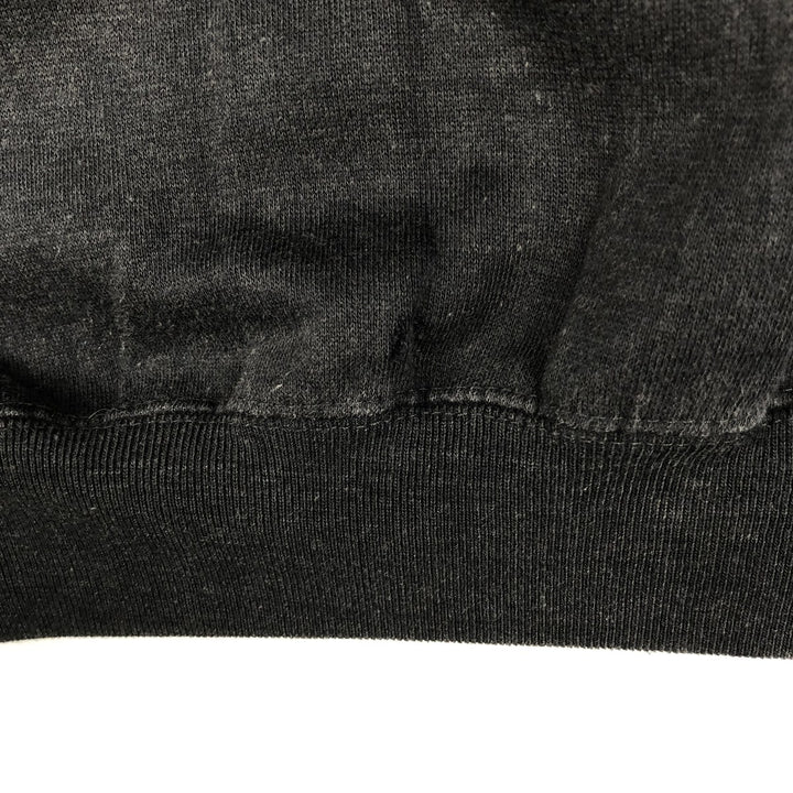 Henley neck plain blank sweatshirt, women's size L equivalent, vintage. unclear black type Vintage Second Hand