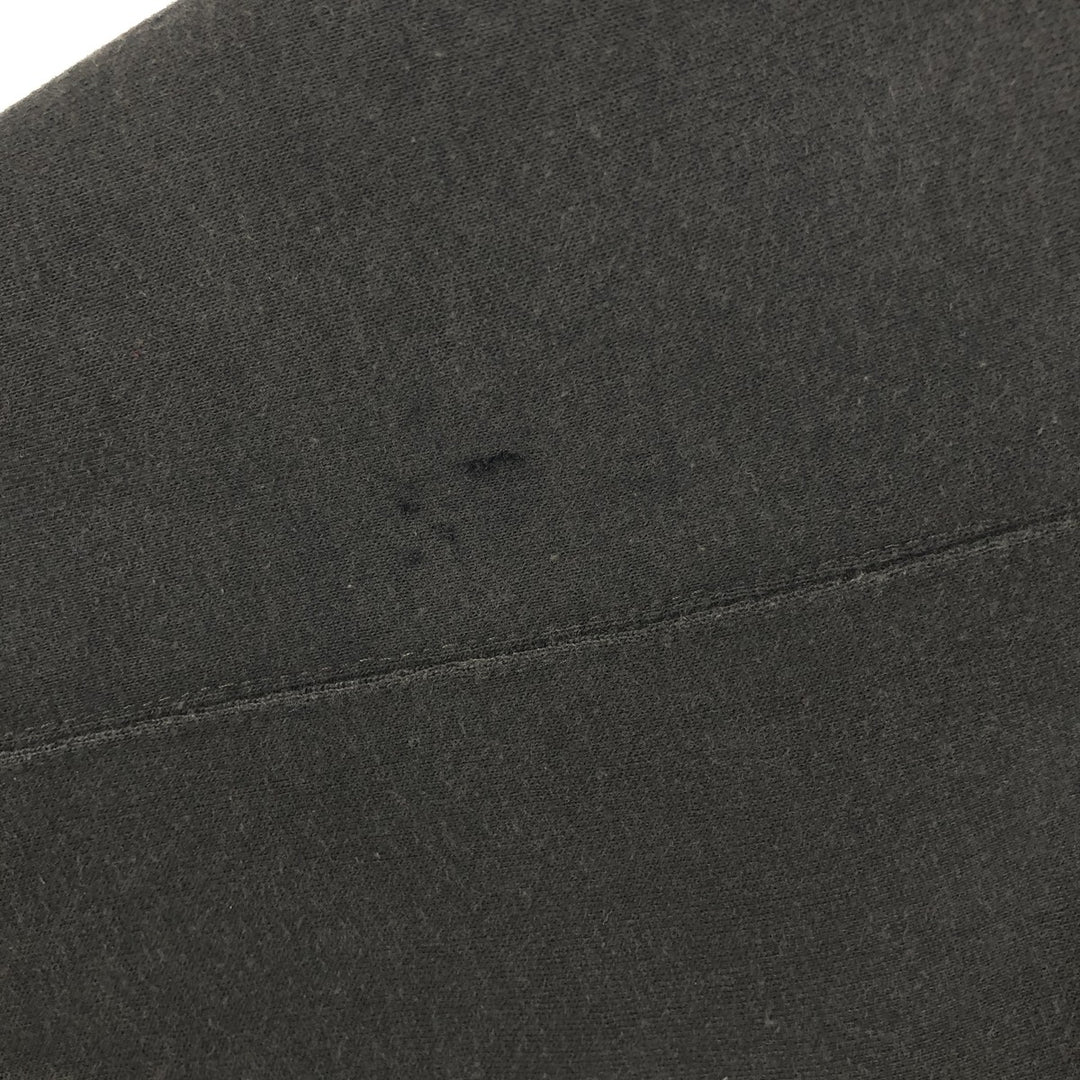 Henley neck plain blank sweatshirt, women's size L equivalent, vintage. unclear black type Vintage Second Hand