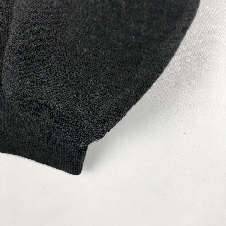 Henley neck plain blank sweatshirt, women's size L equivalent, vintage. unclear black type Vintage Second Hand