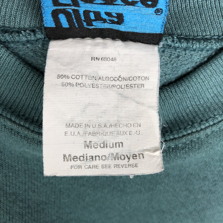 90'S Ultra Fleece Plain Blank Sweatshirt, Made in USA, Women's Size M (Equivalent), Vintage cotton green type Vintage Second Hand