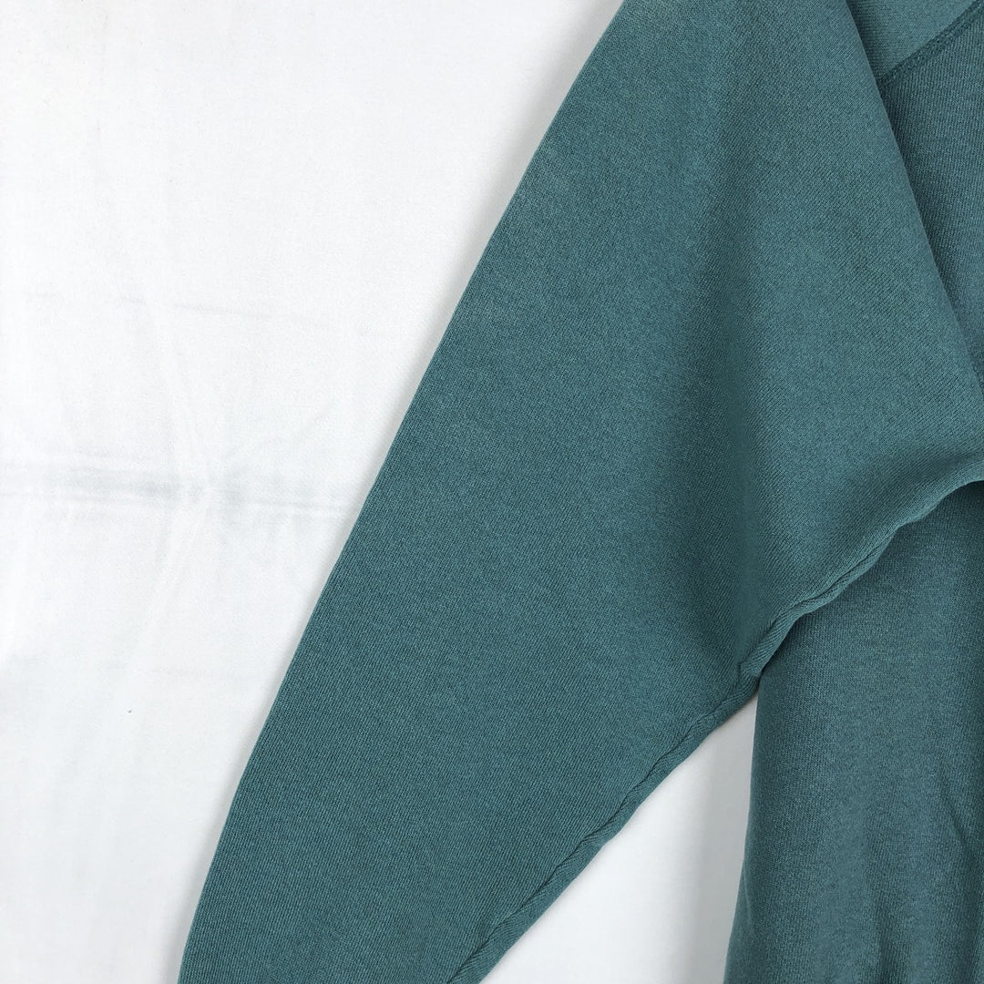 90'S Ultra Fleece Plain Blank Sweatshirt, Made in USA, Women's Size M (Equivalent), Vintage cotton green type Vintage Second Hand