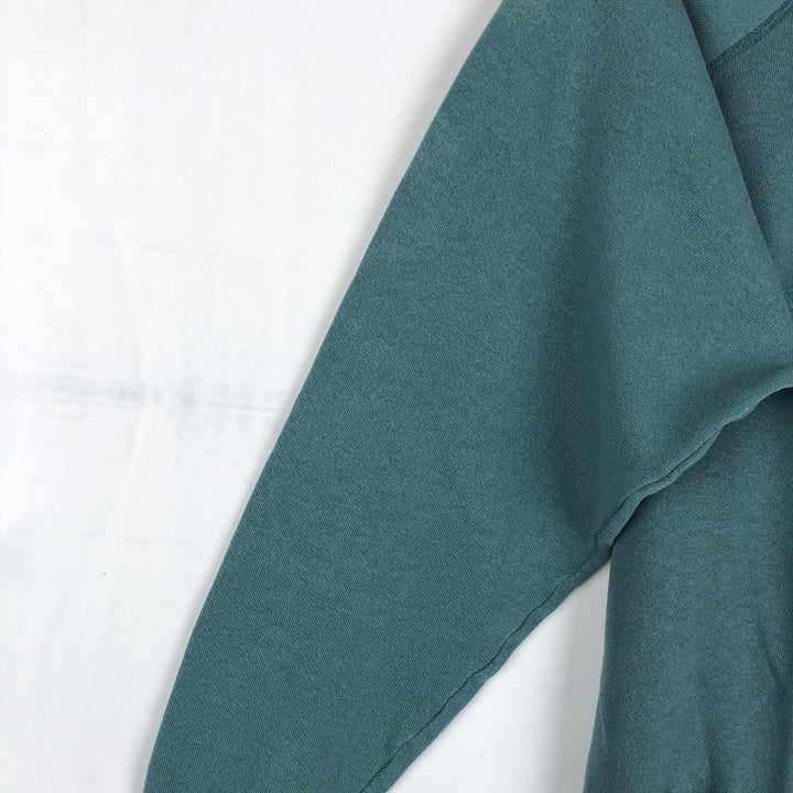 90'S Ultra Fleece Plain Blank Sweatshirt, Made in USA, Women's Size M (Equivalent), Vintage cotton green type Vintage Second Hand