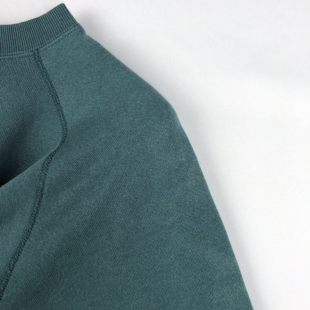 90'S Ultra Fleece Plain Blank Sweatshirt, Made in USA, Women's Size M (Equivalent), Vintage cotton green type Vintage Second Hand