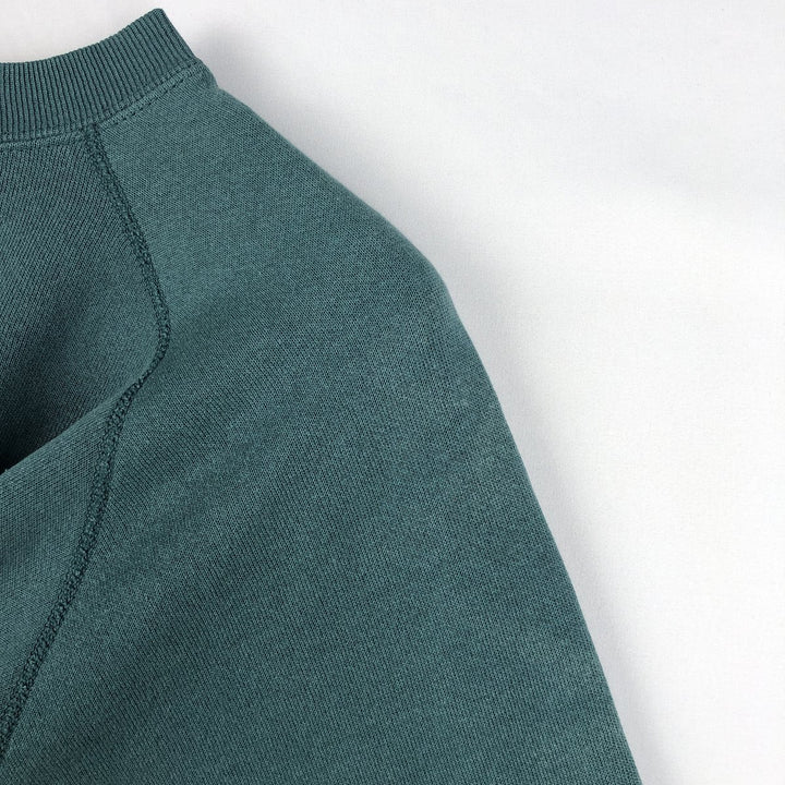 90'S Ultra Fleece Plain Blank Sweatshirt, Made in USA, Women's Size M (Equivalent), Vintage cotton green type Vintage Second Hand