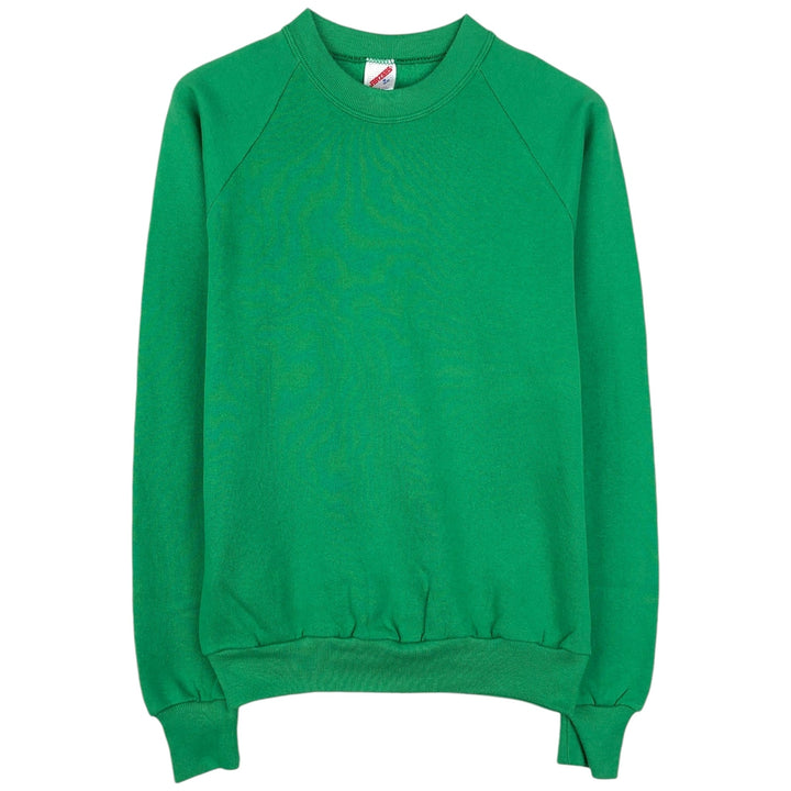 80s-90'S Jerzees Plain Blank Sweatshirt Trainer Made in USA Men's M Vintage cotton green type Vintage Second Hand