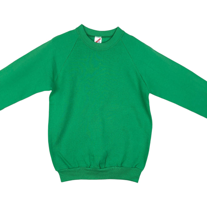 80s-90'S Jerzees Plain Blank Sweatshirt Trainer Made in USA Men's M Vintage cotton green type Vintage Second Hand