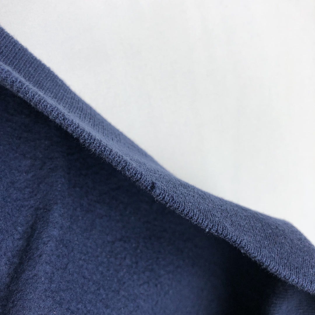 90'S Hanes HerWay Plain Blank Sweatshirt, Made in USA, Women's Size L (Equivalent), Vintage cotton navy blue type Vintage Second Hand