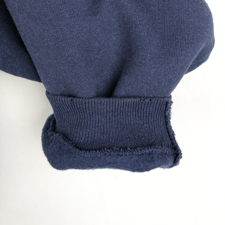 90'S Hanes HerWay Plain Blank Sweatshirt, Made in USA, Women's Size L (Equivalent), Vintage cotton navy blue type Vintage Second Hand
