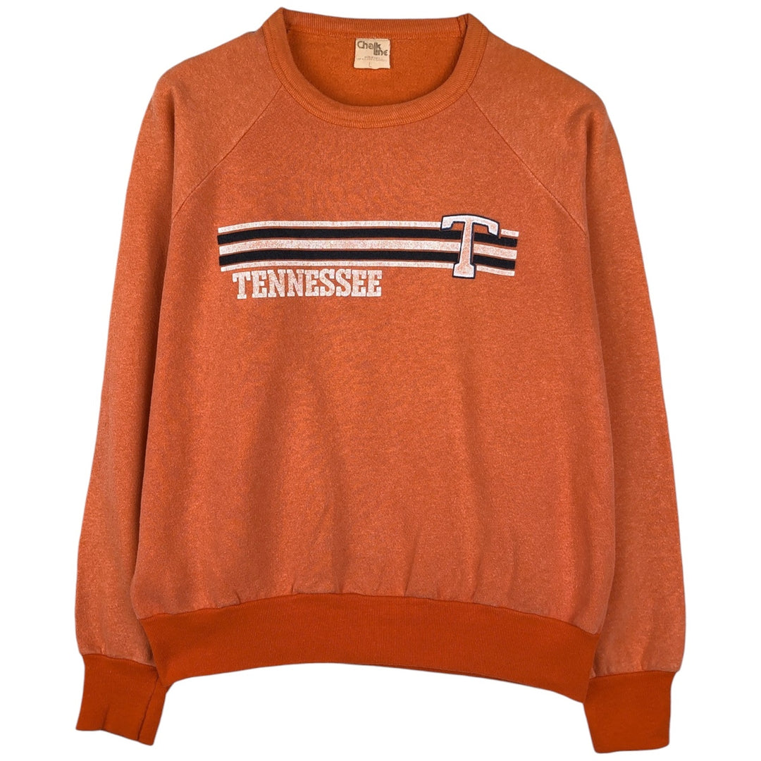 80'S Chalk Line College Sweatshirt, Made in USA, Women's Size L (Equivalent), Vintage unclear orange type Vintage Second Hand