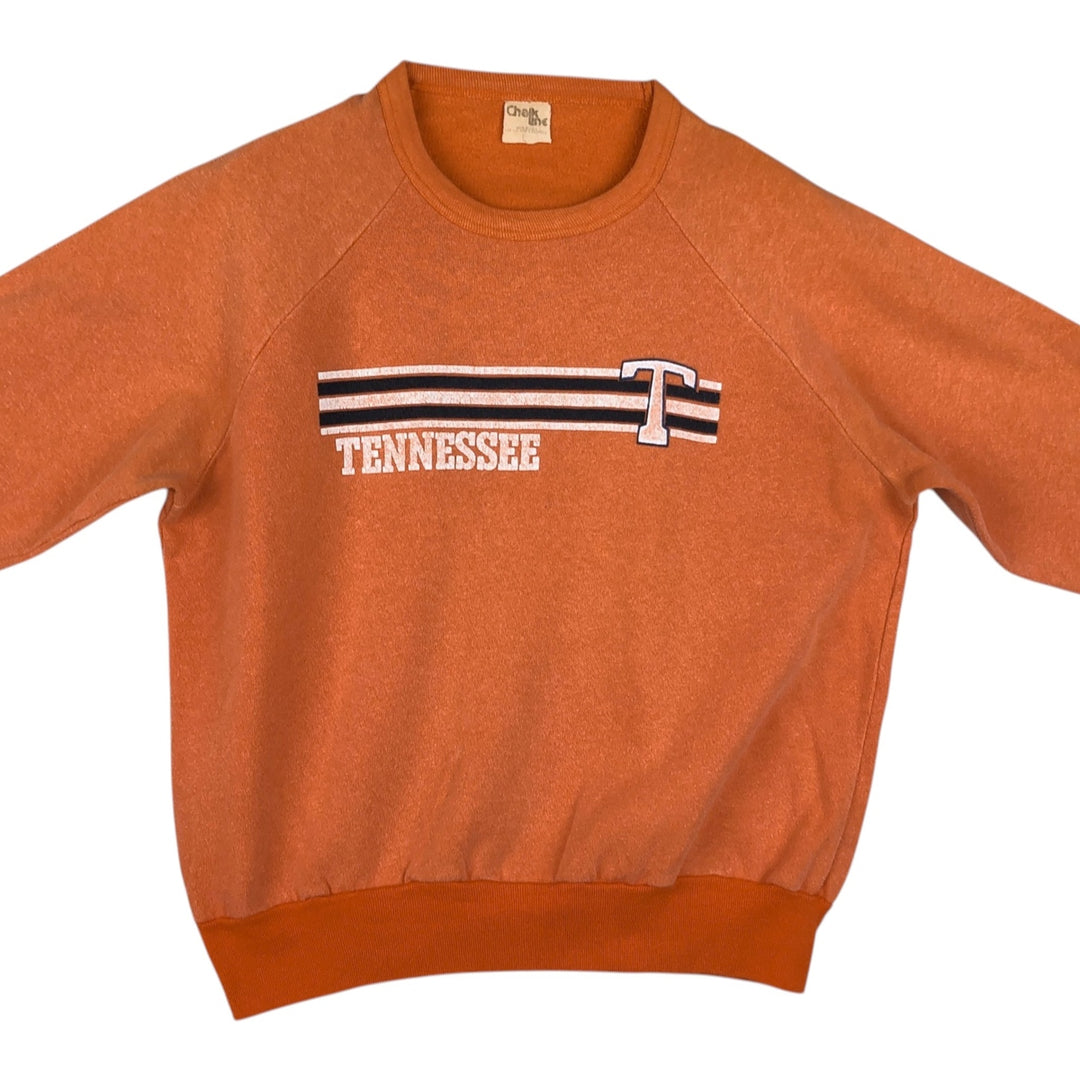 80'S Chalk Line College Sweatshirt, Made in USA, Women's Size L (Equivalent), Vintage unclear orange type Vintage Second Hand