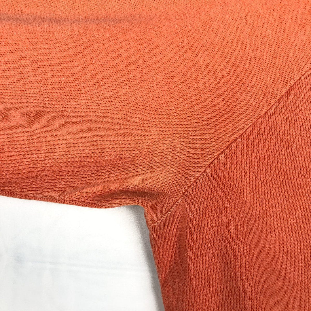 80'S Chalk Line College Sweatshirt, Made in USA, Women's Size L (Equivalent), Vintage unclear orange type Vintage Second Hand