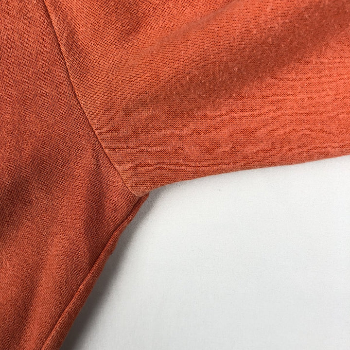80'S Chalk Line College Sweatshirt, Made in USA, Women's Size L (Equivalent), Vintage unclear orange type Vintage Second Hand