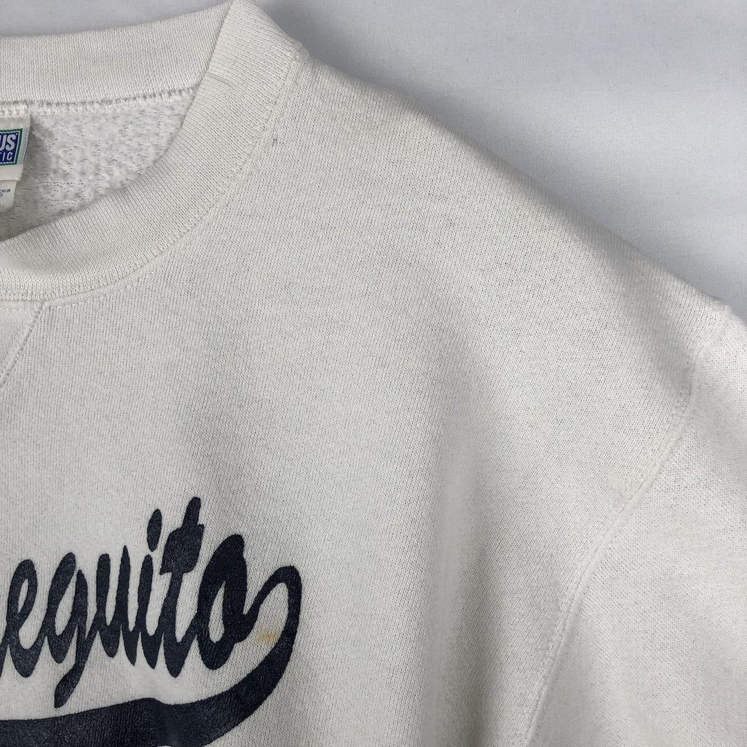 Vintage 90'S Discus Athletic print sweatshirt, made in the USA, size M, men's cotton white type Vintage Second Hand