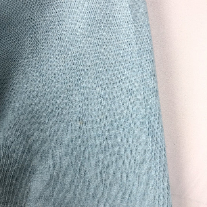 80'S printed sweatshirt, women's size S equivalent, vintage. unclear Blue type light blue Vintage Second Hand