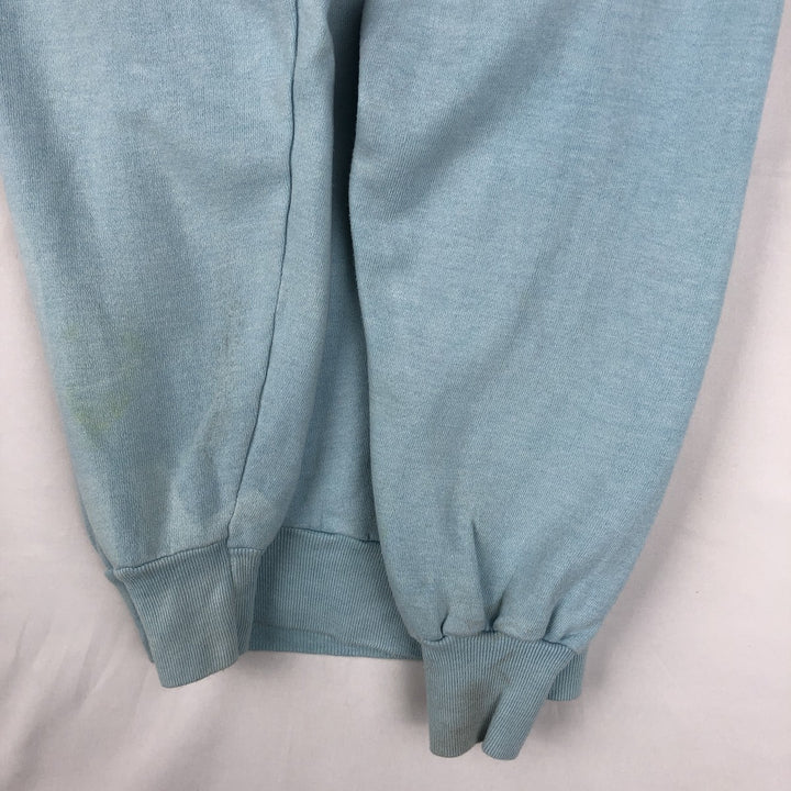 80'S printed sweatshirt, women's size S equivalent, vintage. unclear Blue type light blue Vintage Second Hand