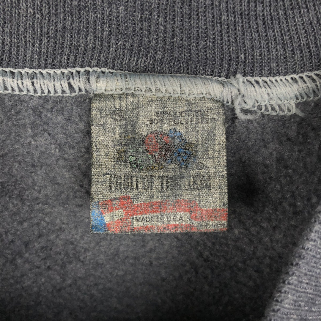 90'S Fruit of the Loom Print Sweatshirt, Made in USA, Women's Size S (Equivalent), Vintage cotton Charcoal Vintage Second Hand