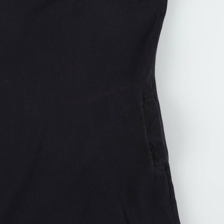Burberry's London Skipper Neck Half-Length Polo Shirt Dress, Made in England, Women's Size XL (approx.) cotton black type Vintage Second Hand