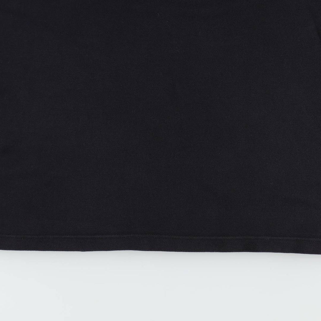 Burberry's London Skipper Neck Half-Length Polo Shirt Dress, Made in England, Women's Size XL (approx.) cotton black type Vintage Second Hand