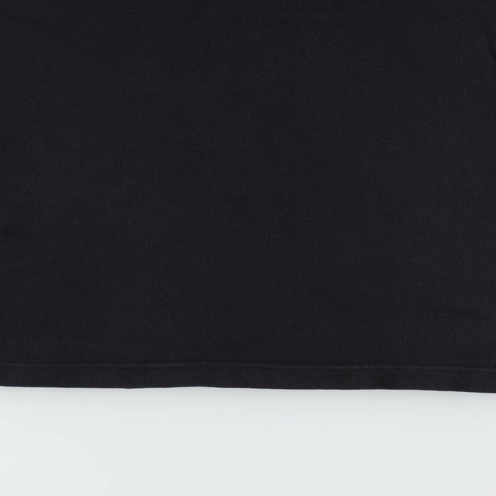 Burberry's London Skipper Neck Half-Length Polo Shirt Dress, Made in England, Women's Size XL (approx.) cotton black type Vintage Second Hand