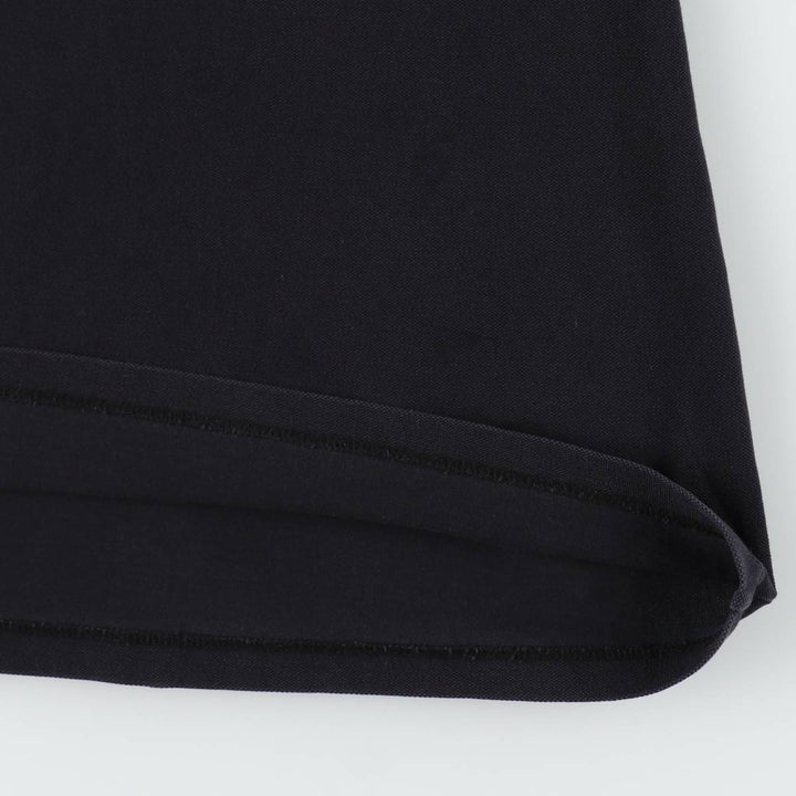 Burberry's London Skipper Neck Half-Length Polo Shirt Dress, Made in England, Women's Size XL (approx.) cotton black type Vintage Second Hand