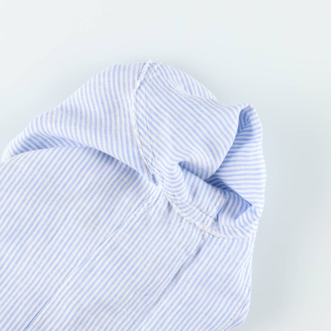 Ralph Lauren POLO RALPH LAUREN Striped Pattern Long-Length Long-Sleeve Shirt Dress (Women's Size S) unclear blue type Vintage Second Hand