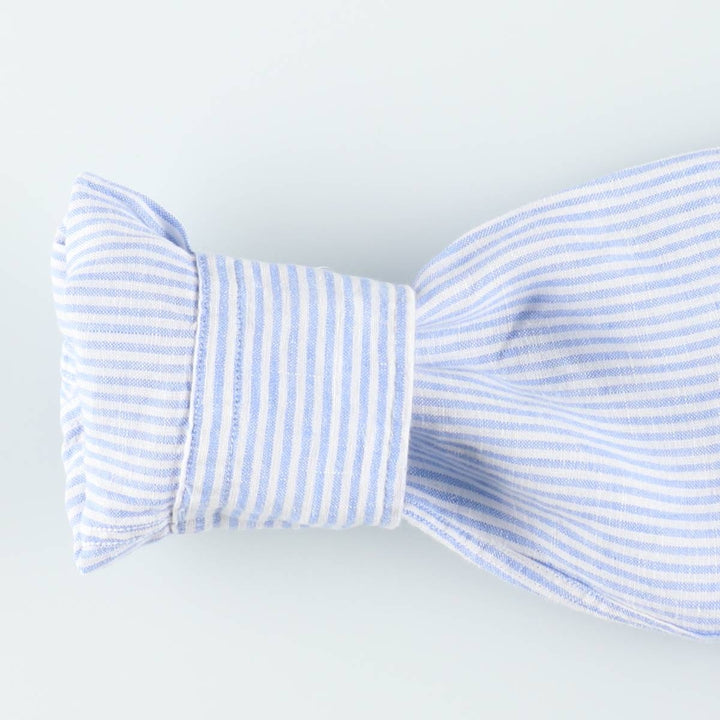 Ralph Lauren POLO RALPH LAUREN Striped Pattern Long-Length Long-Sleeve Shirt Dress (Women's Size S) unclear blue type Vintage Second Hand