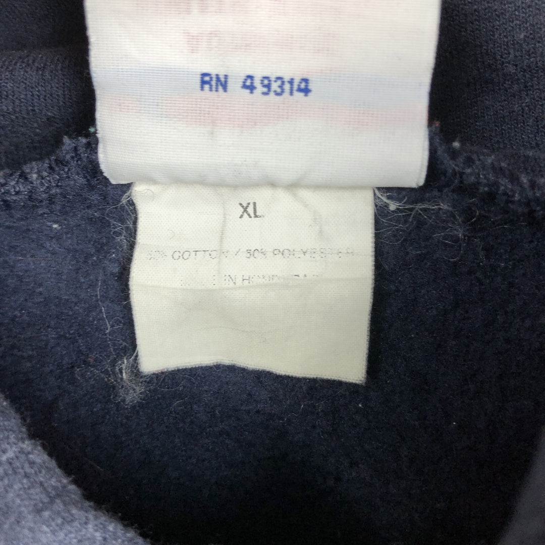 Champion Authentic Athletic Apparel College Pullover Hoodie, Men's XL cotton navy blue type Vintage Second Hand