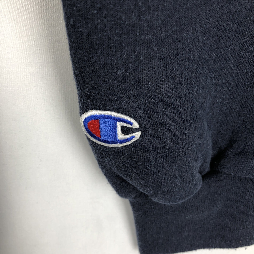 Champion Authentic Athletic Apparel College Pullover Hoodie, Men's XL cotton navy blue type Vintage Second Hand