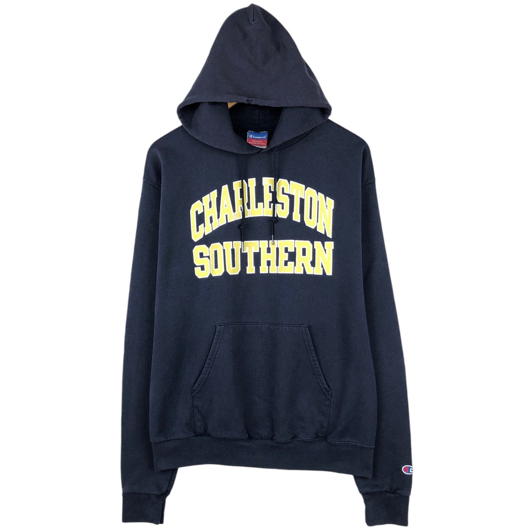 2000'S Champion Authentic Athletic Apparel College Pullover Hoodie, Men's Size M cotton navy blue type Vintage Second Hand