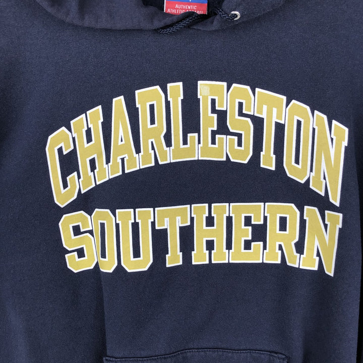 2000'S Champion Authentic Athletic Apparel College Pullover Hoodie, Men's Size M cotton navy blue type Vintage Second Hand