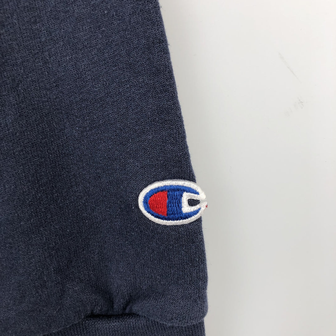2000'S Champion Authentic Athletic Apparel College Pullover Hoodie, Men's Size M cotton navy blue type Vintage Second Hand