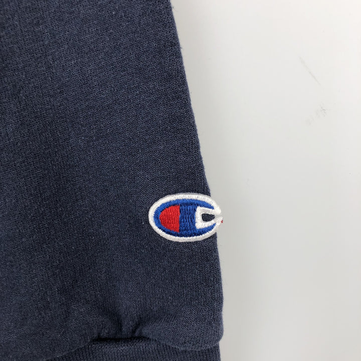 2000'S Champion Authentic Athletic Apparel College Pullover Hoodie, Men's Size M cotton navy blue type Vintage Second Hand