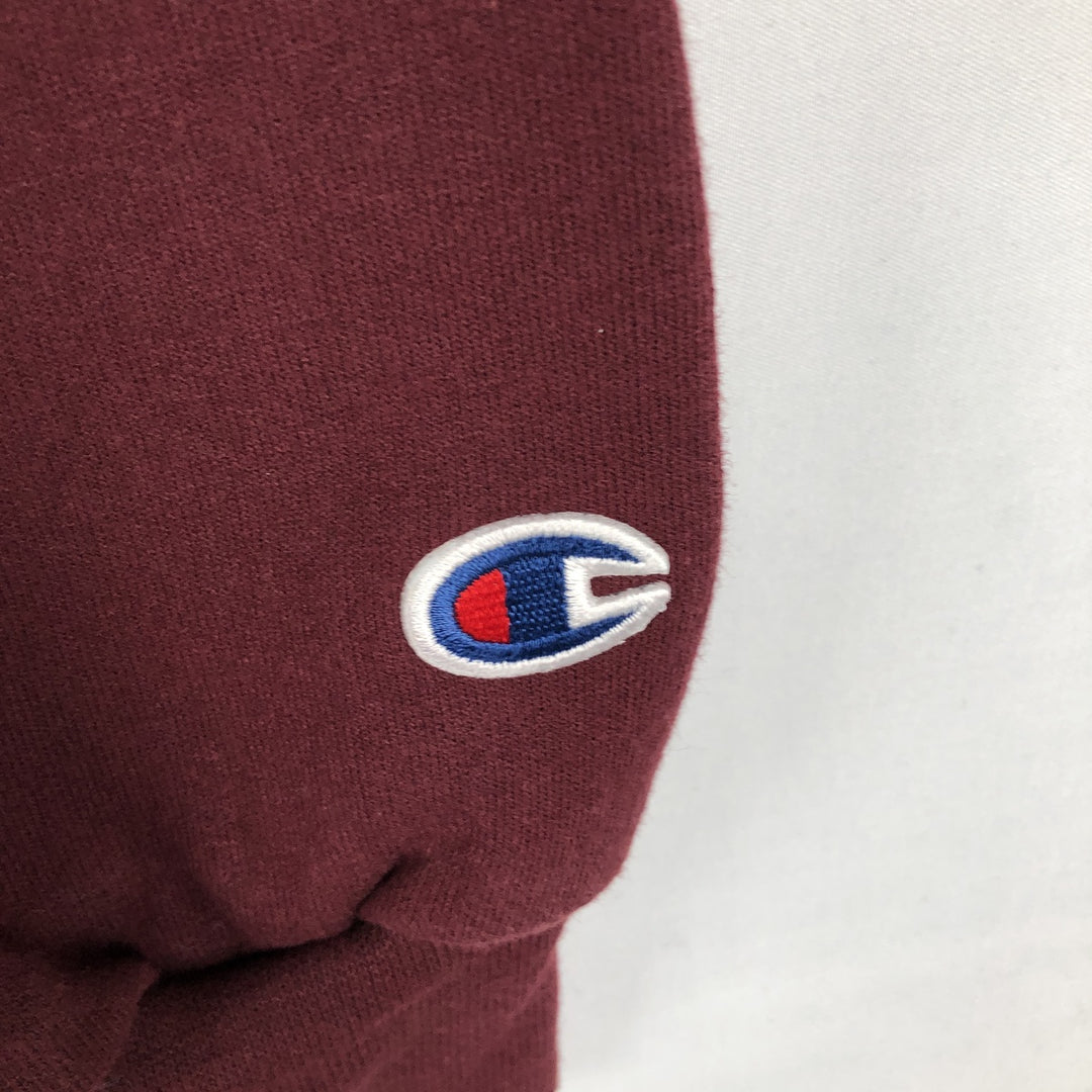 Champion Authentic Athletic Apparel Boston University College Sweatshirt Pullover Hoodie (Men's Size XL) unclear wine-red Vintage Second Hand