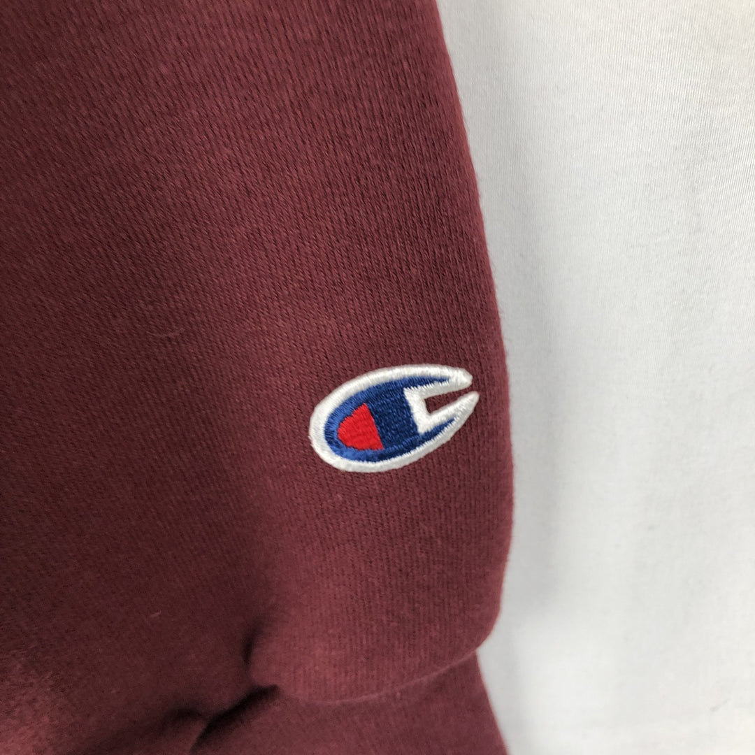 2000'S Champion Authentic Athletic Apparel College Sweatshirt Pullover Hoodie, Men's Size XL (approx.) cotton wine-red Vintage Second Hand