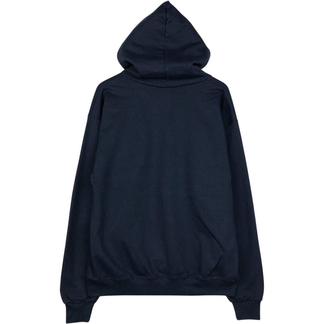 Champion Authentic Athletic Apparel College Pullover Hoodie, Men's Size L cotton navy blue type Vintage Second Hand