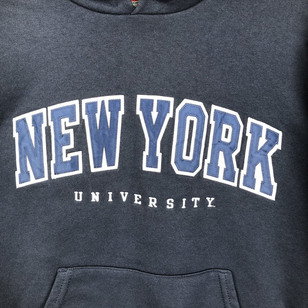 Champion Authentic Athletic Apparel College Pullover Hoodie, Men's Size L cotton navy blue type Vintage Second Hand