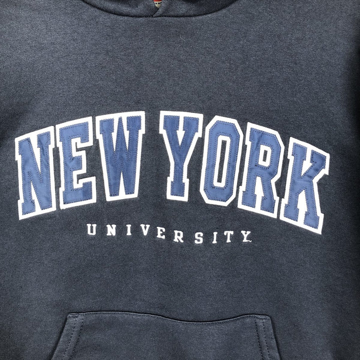 Champion Authentic Athletic Apparel College Pullover Hoodie, Men's Size L cotton navy blue type Vintage Second Hand