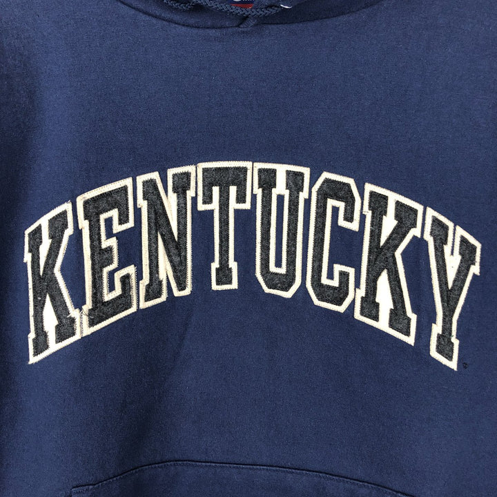 2000'S Champion Authentic Athletic Apparel College Pullover Hoodie, Men's Size L cotton navy blue type Vintage Second Hand