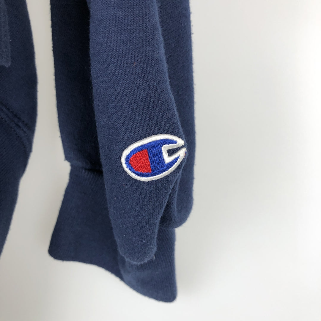 2000'S Champion Authentic Athletic Apparel College Pullover Hoodie, Men's Size L cotton navy blue type Vintage Second Hand