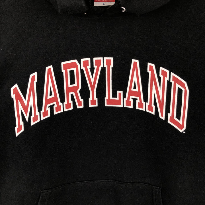 2000'S Champion Authentic Athletic Apparel College Sweatshirt Pullover Hoodie, Men's Size L (approx.) cotton black type Vintage Second Hand